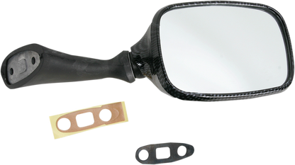 EMGO Mirror - Side View - Carbon Fiber - Rectangle - Right - Suzuki 20-78221