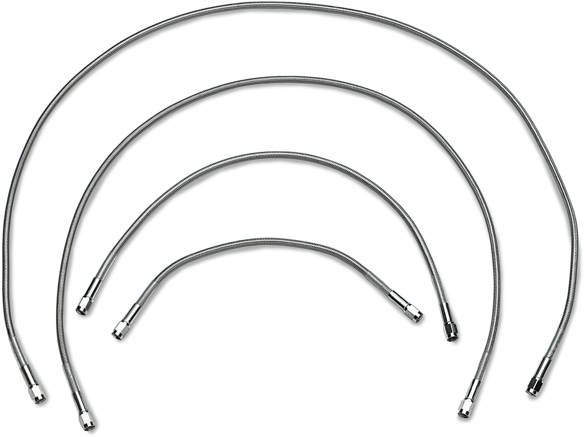 DRAG SPECIALTIES Universal Brake Line - Clear - 15" 815