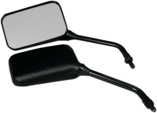 EMGO Mirror - GP Deluxe - Side View - Long - Rectangle - Black 20-78257