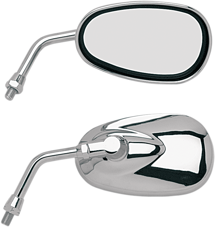 EMGO Mirror - 'Lil' Cruiser - Side View - Oval - Chrome - Left/Right 20-86835