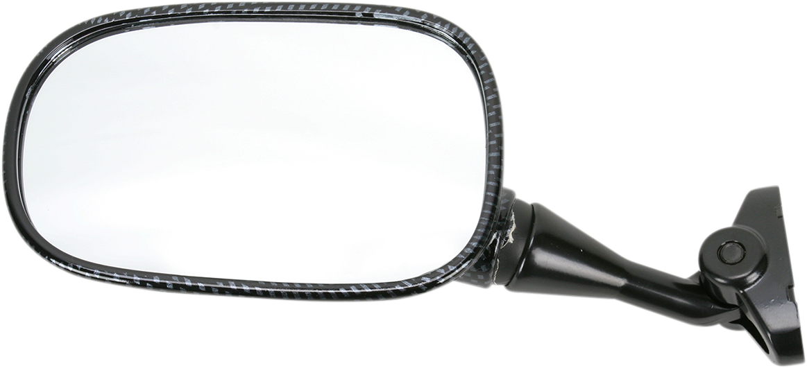 EMGO Mirror - Side View - Carbon Fiber - Rectangle - Left - Honda 20-87034