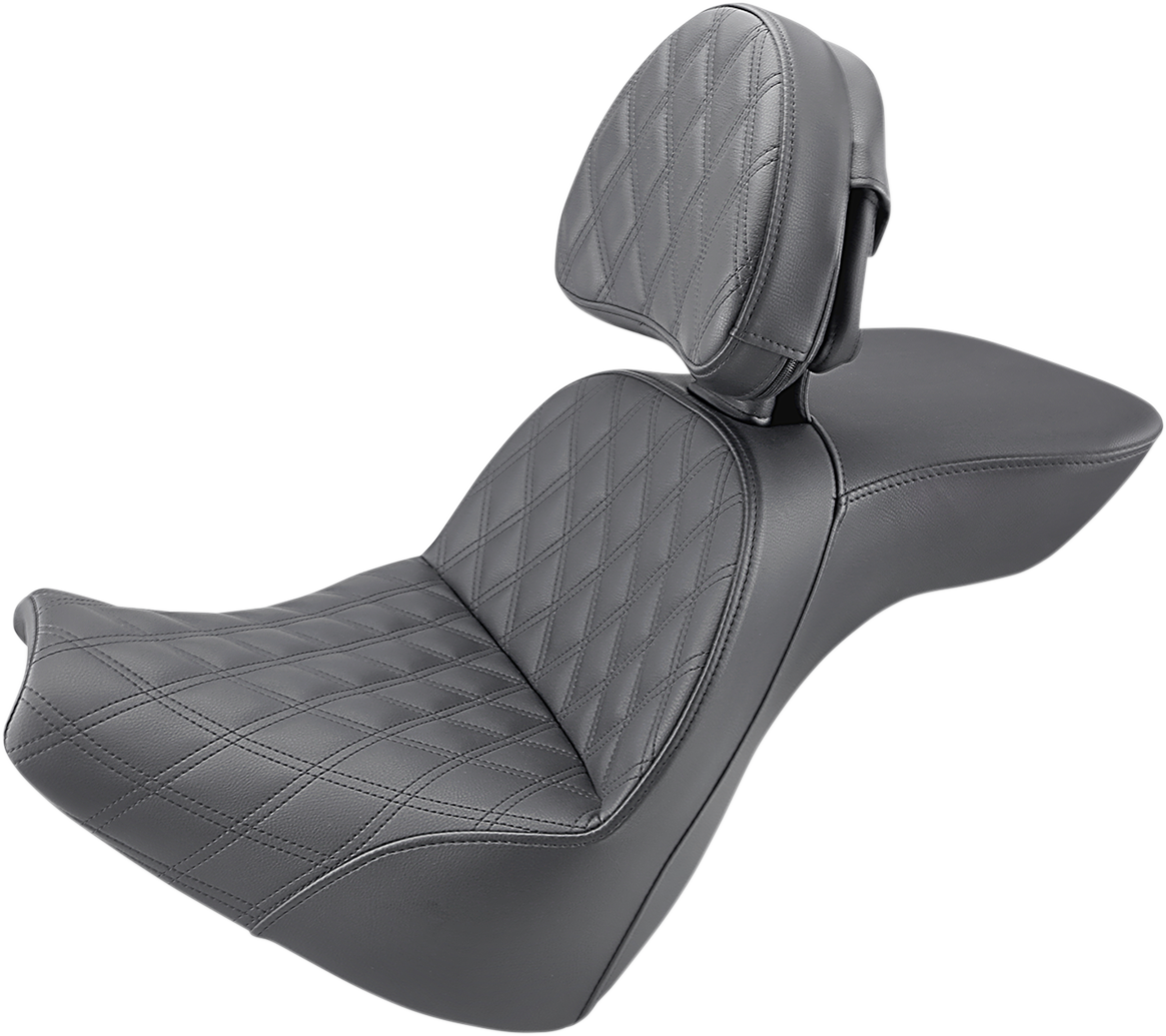 SADDLEMEN Explorer Seat - LS - Includes Backrest - FXBR/S '18-'20 818-31-030LS