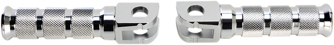 EMGO Front Foot Pegs - Silver - Suzuki 50-11231