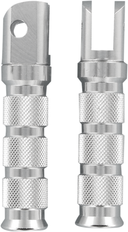 EMGO Rear Foot Pegs - Silver - Suzuki 50-11311
