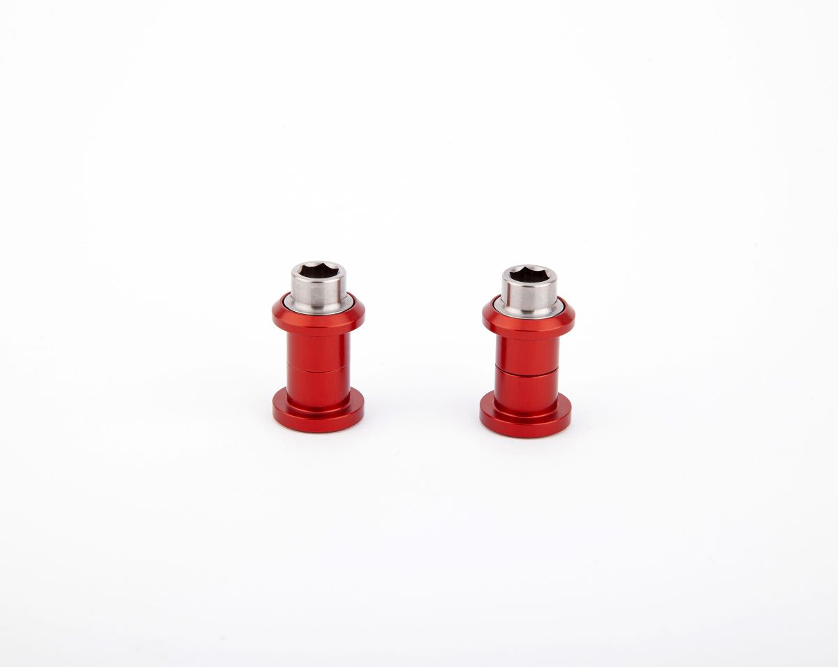 Motocorse Billet Aluminum Spacer and Screw Kit for Linear Steering Damper Ends - MV Agusta F4 / Brutale / Dragster