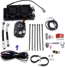ULTRACOOL Oil Cooler Kit - Naked - Black - Dyna/FXR/Softail/Touring SMT-4