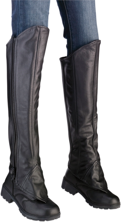 Z1R Women's Half Chaps - Black - 2XS/XS 2815-0091