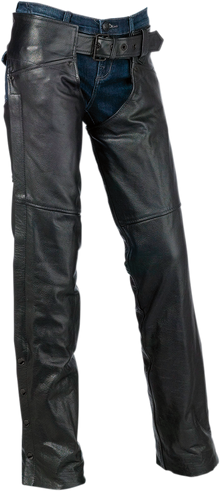 Z1R Women's Sabot Chaps - Black - XS 2815-0095