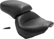 MUSTANG Seat - Vintage - Wide - Touring - Without Driver Backrest - One-Piece - Smooth - Black - XVS 75268