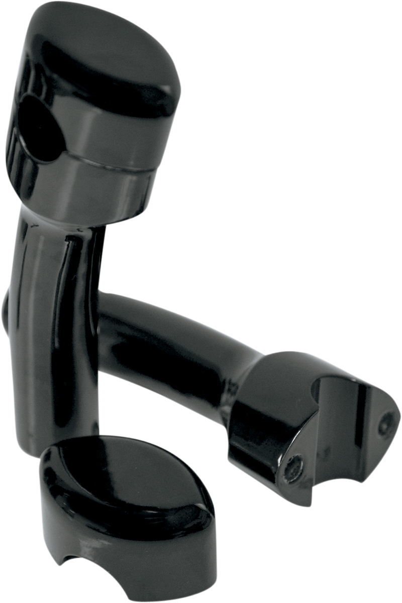 LA CHOPPERS Handlebar Risers for 1" Handlebars - Smooth - Pullback - 5-1/2" - Black LA-7402-05B
