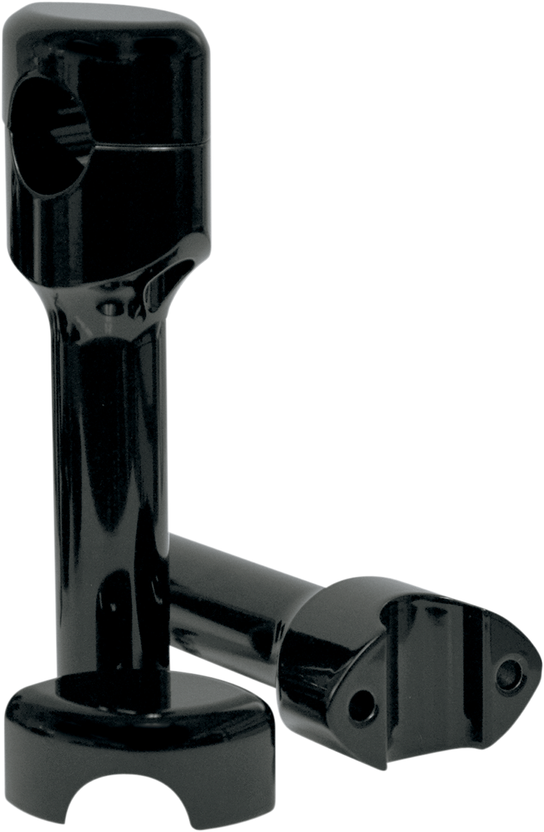 LA CHOPPERS Handlebar Risers for 1" Handlebars - Smooth - 6" - Black LA-7402-06B