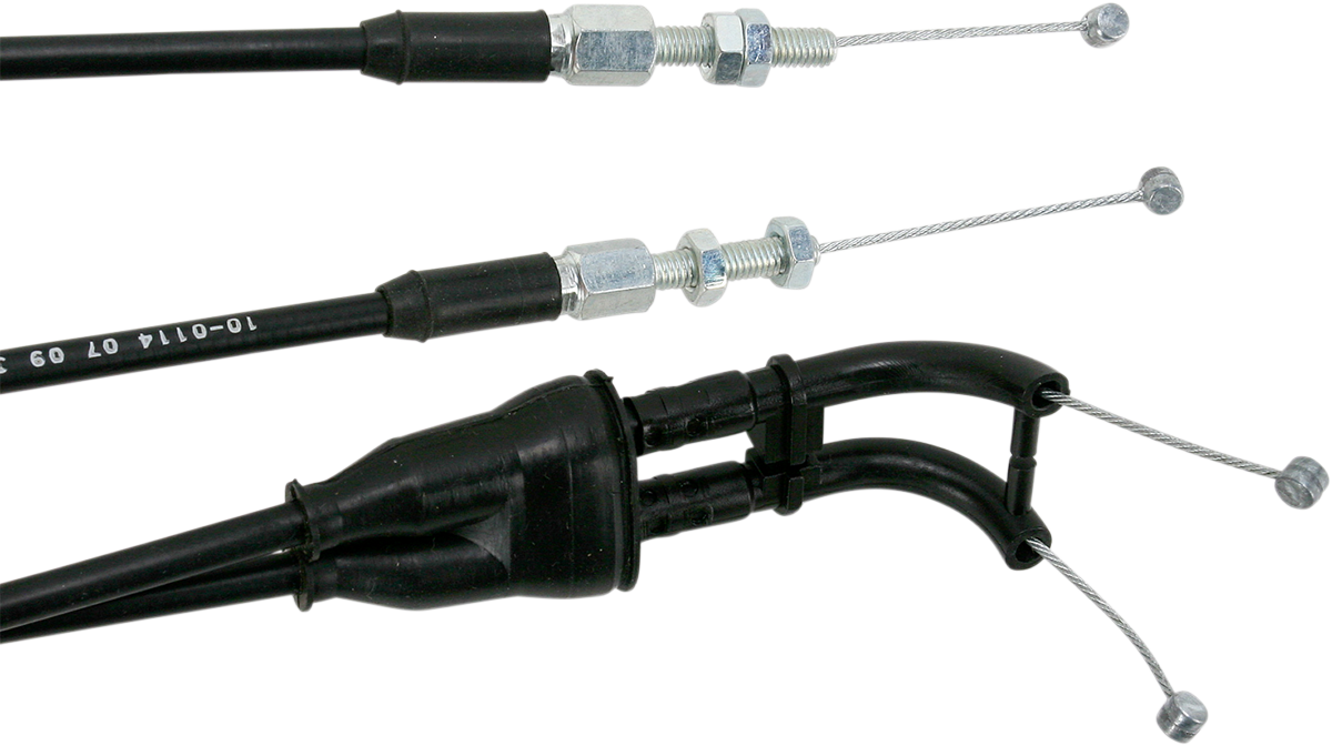 MOTION PRO Black Vinyl Throttle Cable - Push/Pull - +3" - '00-'02 KTM 400/520 10-0114