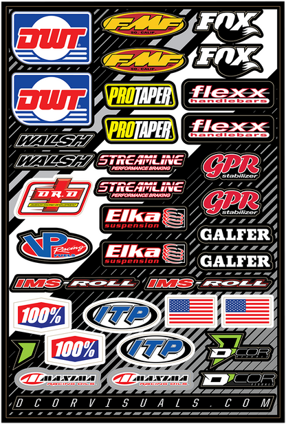 D'COR VISUALS Decal Sheet - Misc. ATV 40-90-107