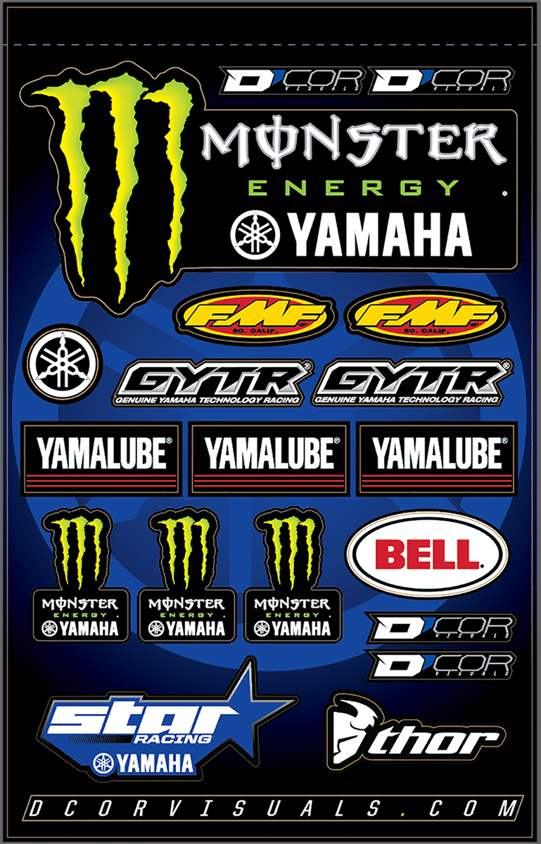 D'COR VISUALS Decal Sheet - Star Yamaha/Monster 40-50-117