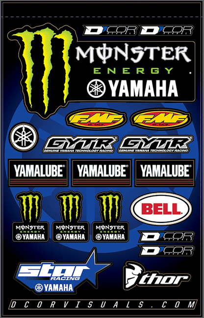 D'COR VISUALS Decal Sheet - Star Yamaha/Monster 40-50-117