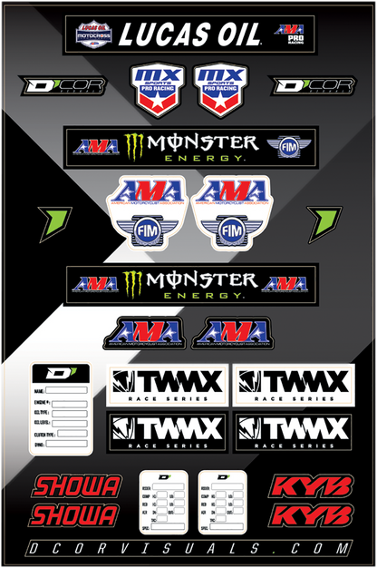D'COR VISUALS Decal Sheet - Series Logos 40-90-116