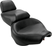 MUSTANG Seat - Vintage - Wide - Touring - Without Driver Backrest - One-Piece - Smooth - Black - Virago 75244