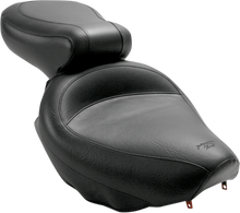MUSTANG Seat - Vintage - Wide - Touring - Without Driver Backrest - Two-Piece - Smooth - Black - Suzuki 75285