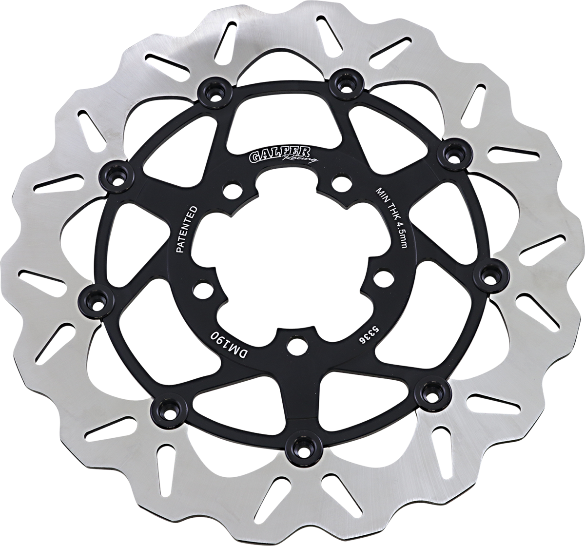 GALFER Brake Rotor - Front - Black Carrier DF190JCW