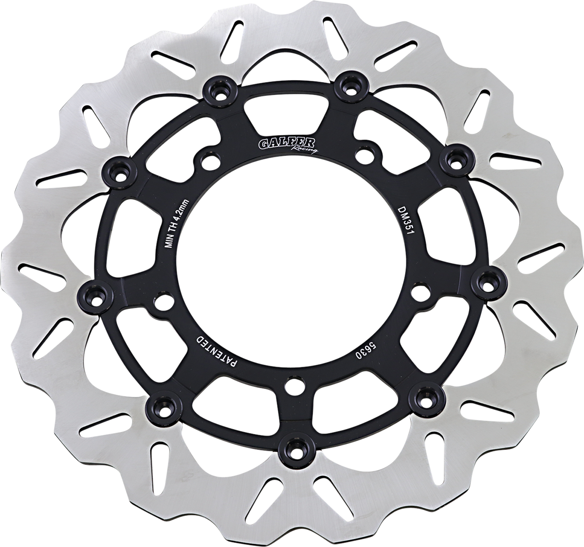 GALFER Brake Rotor - Front - Black Carrier DF351JCW