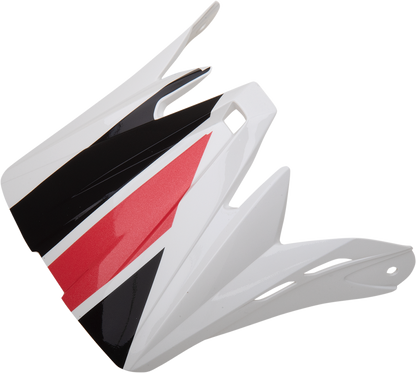 Z1R Child Rise Visor Kit - Evac - Gloss White/Black/Red 0132-1407