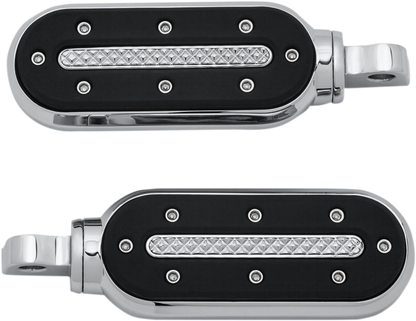 KURYAKYN Heavy Industry Foot Pegs - With Adapter - Chrome KUR7031