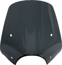 MEMPHIS SHADES Pop Top Windshield - 9" Headlight Cut Out - Dark Black Smoke MEP55210