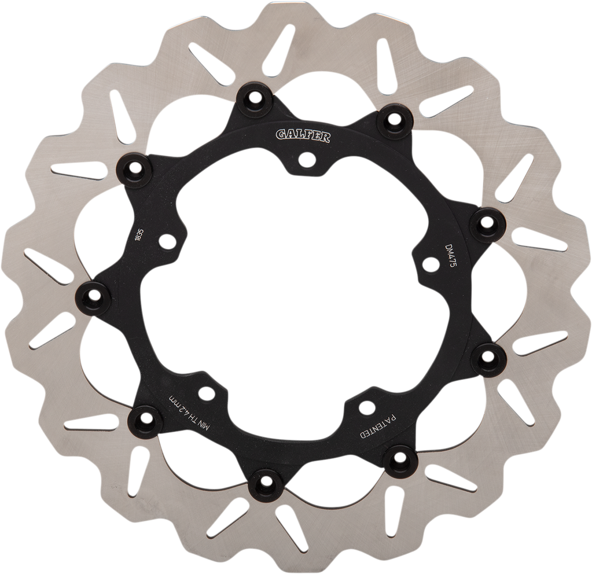 GALFER Brake Rotor - Front - Black Carrier DF475JCW