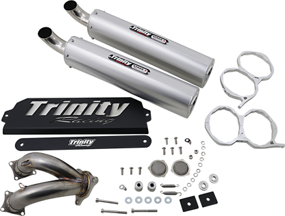 TRINITY RACING Stage 5 Slip-On Mufflers - Brushed TR-4173S