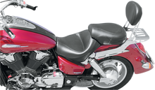MUSTANG Seat - Vintage - Wide - Touring - Without Driver Backrest - Two-Piece - Smooth - Black 75921
