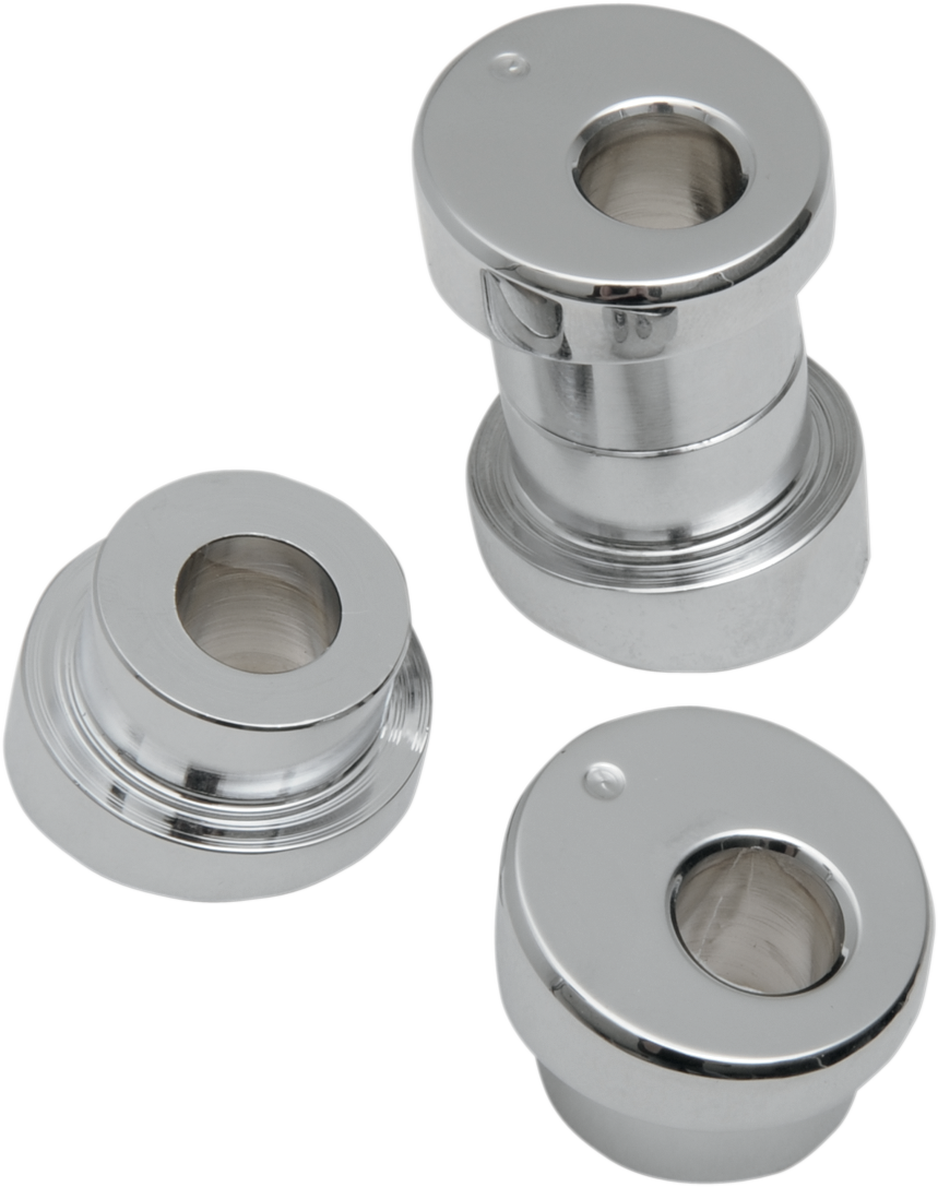 LA CHOPPERS Angled Handlebar Riser Bushing Kit - 10° - Chrome LA-7400-10