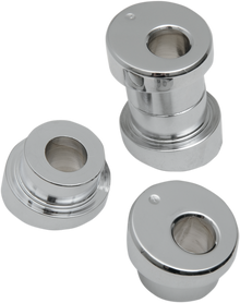 LA CHOPPERS Angled Handlebar Riser Bushing Kit - 10° - Chrome LA-7400-10