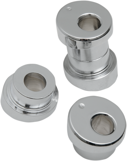 LA CHOPPERS Angled Handlebar Riser Bushing Kit - 10° - Chrome LA-7400-10
