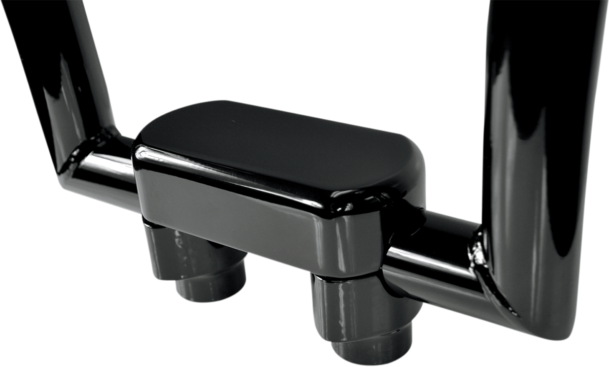 LA CHOPPERS Solid Handlebar Riser & Top Clamp Kit - 1-1/2" - Black LA-7442-01B