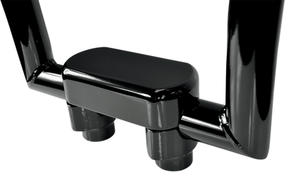 LA CHOPPERS Solid Handlebar Riser & Top Clamp Kit - 1-1/2" - Black LA-7442-01B