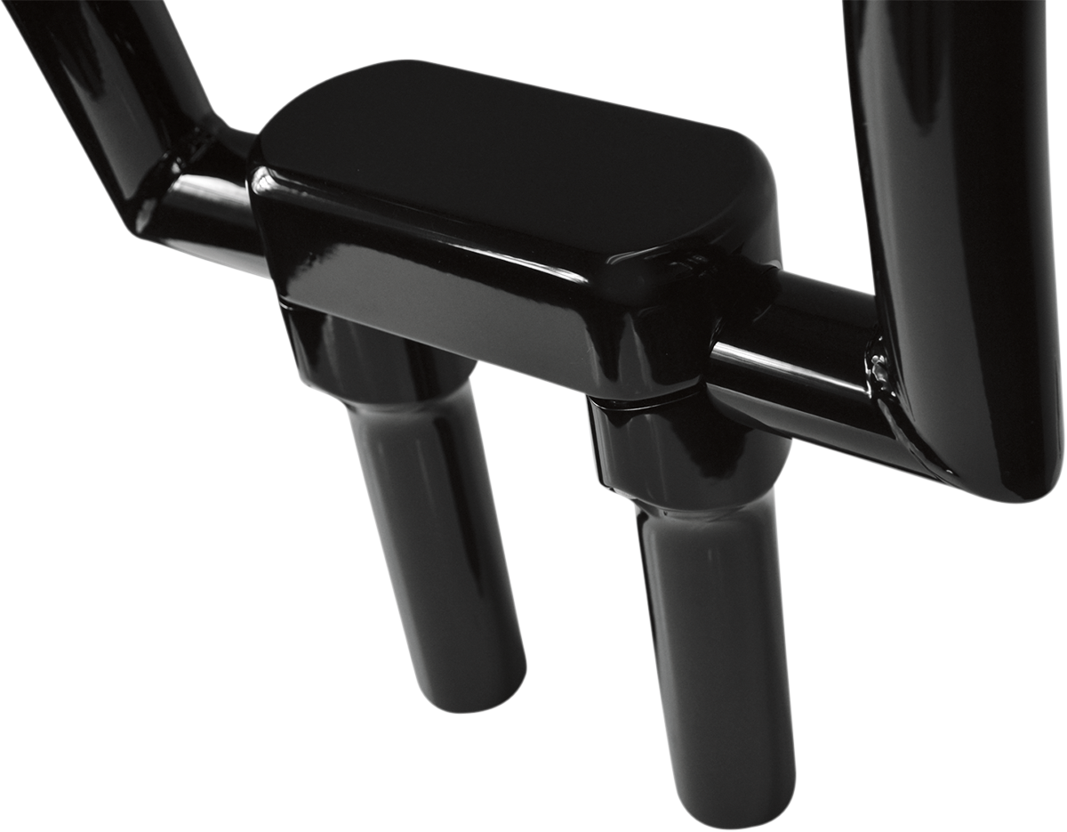 LA CHOPPERS Solid Handlebar Riser & Top Clamp Kit - 6" - Black LA-7442-06B