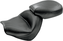 MUSTANG Seat - Vintage - Wide - Touring - Without Driver Backrest - Two-Piece - Smooth - Black 76191