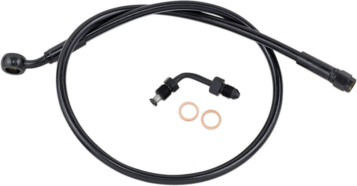 MAGNUM SHIELDING Brake Line - Upper with Adapter - Black SBB1501-27