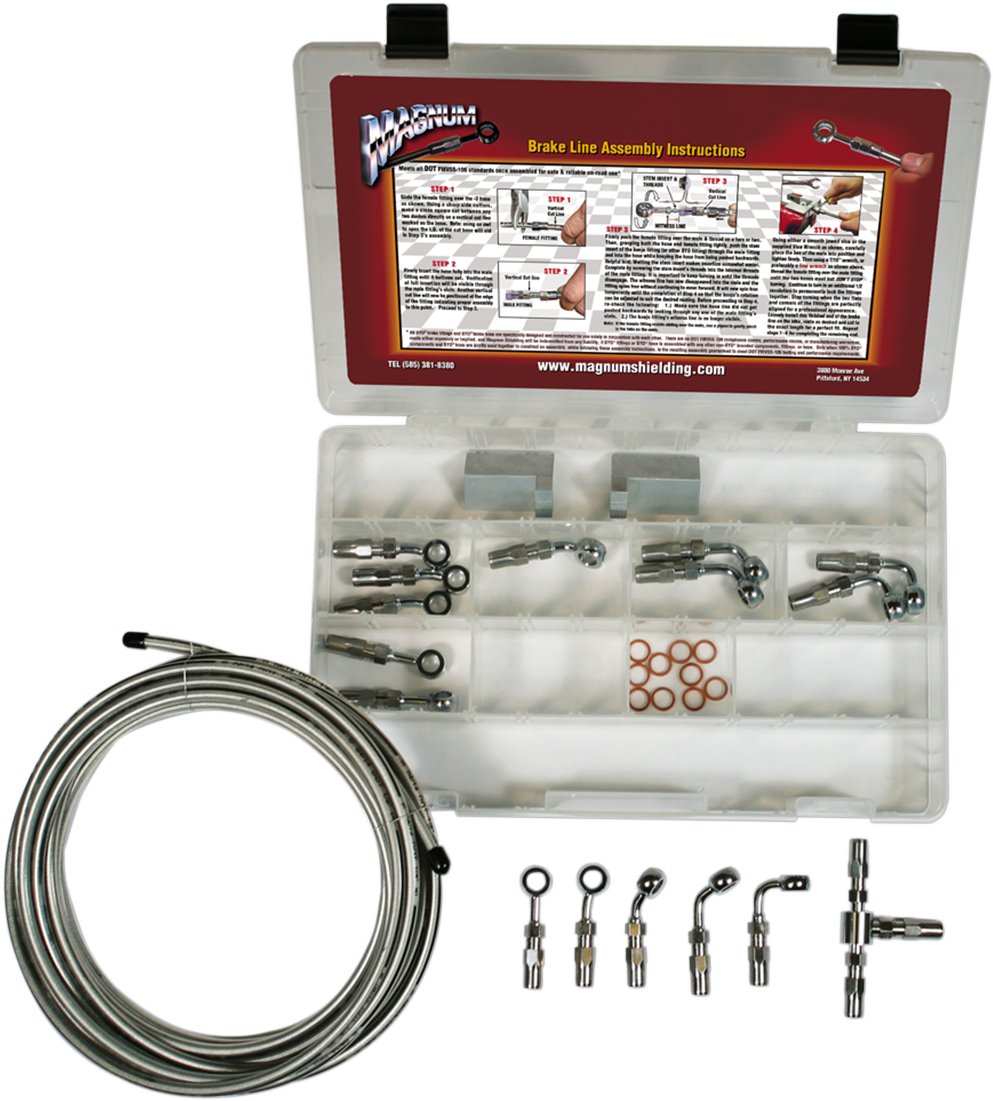 MAGNUM SHIELDING Build Your Own Brake Kit - Basic - Chrome 399004