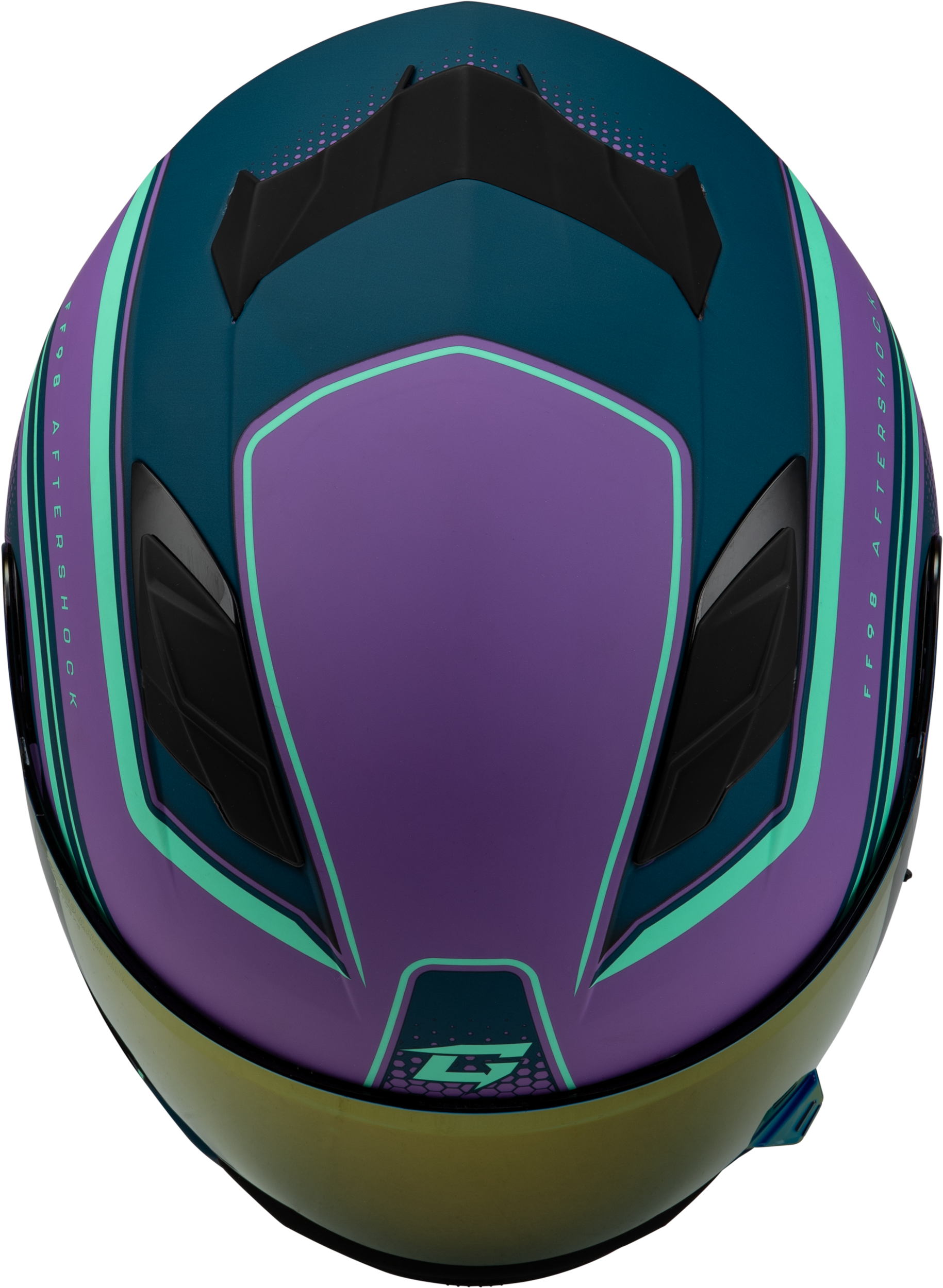 Ff 98 Aftershock Helmet Matte Purple/Blue Sm
