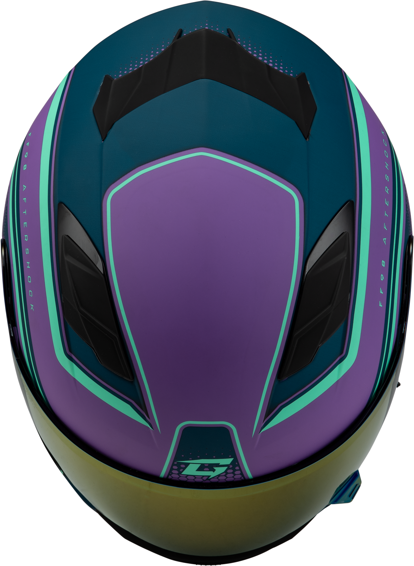 Ff 98 Aftershock Helmet Matte Purple/Blue Xs