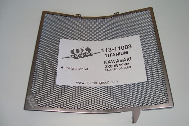 Cox Racing Radiator Guards for the Kawasaki ZX6r (99-02) and ZZR600 (05-08)