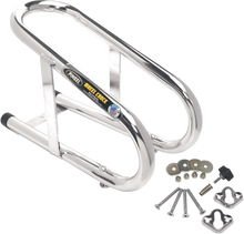 PINGEL Wheel Chock - Removable - Chrome - 3-1/2" WC350