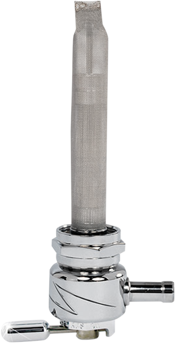 PINGEL Round Fuel Valve - Lightning Chrome - 22 mm 4311-CL