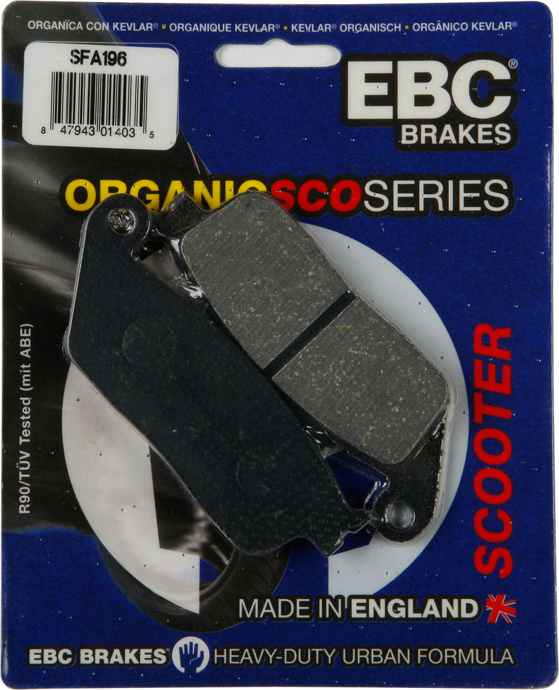 Brake Pads Sfa196 Organic