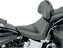 SADDLEMEN Heels Down Solo Seat - With Backrest - Plain - Black - FXST 806-12-0041