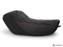 LUIMOTO (Hex-Diamond) Rider Seat Covers for the HARLEY DAVIDSON IRON 1200 (2018+)
