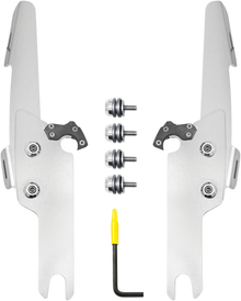 MEMPHIS SHADES Batwing Fats/Slim Mounting Kit - Polished - FLHRS/XS MEK2041