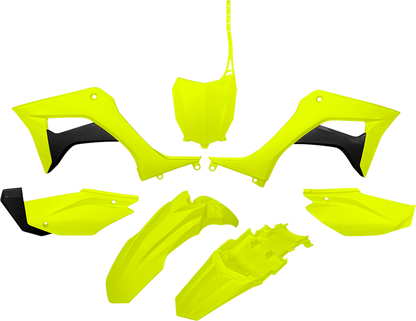 UFO Replacement Body Kit - Fluorescent Yellow - Honda - CRF '19-'26 HOKIT124-DFLU