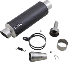 LEOVINCE GP Corsa Matte Muffler - Universal 9736MU